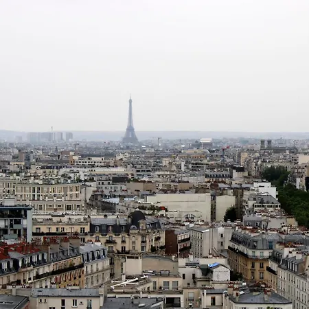 Apartment Skyscrapers With Balcony And Overlooking Paris